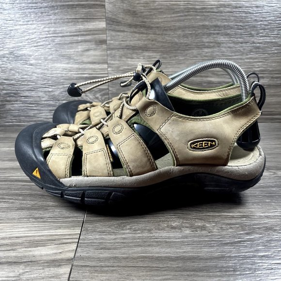 KEEN Men's Tan Leather Newport Waterproof Sandals Shoe Size 12 - Picture 3 of 10